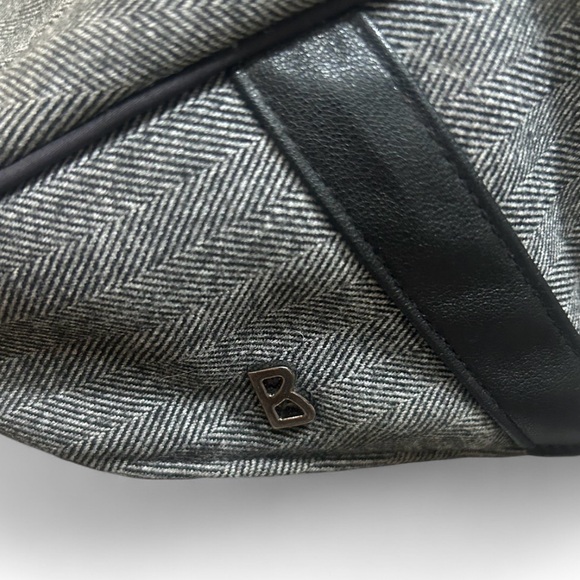 BOGNER Flap Cap Gray Herringbone Ear Flaps Classic News Boy Peaky Blinders Hat - Picture 4 of 9
